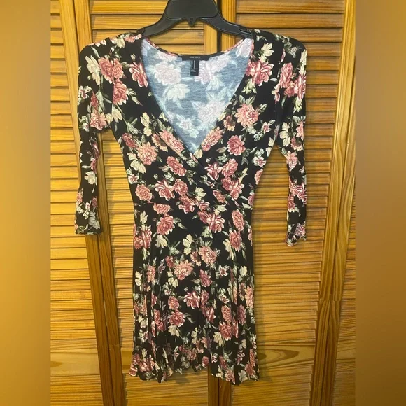 Floral Mini Skater Dress - Picture 3 of 5